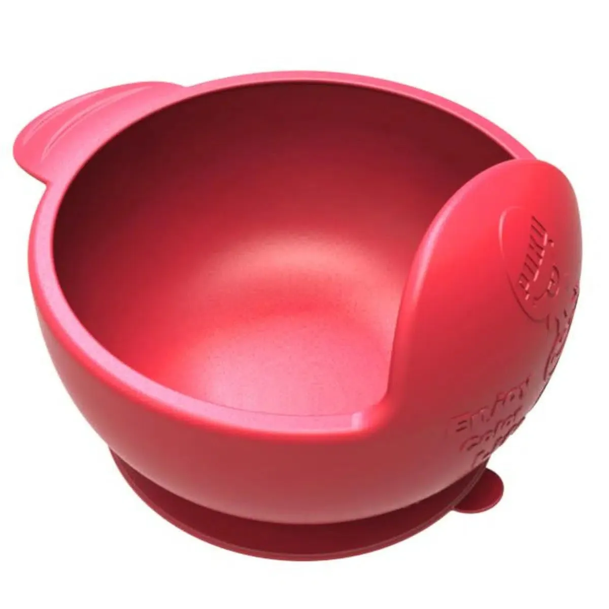 [2-Pack] Puku Silicone Suction Bowl - Red