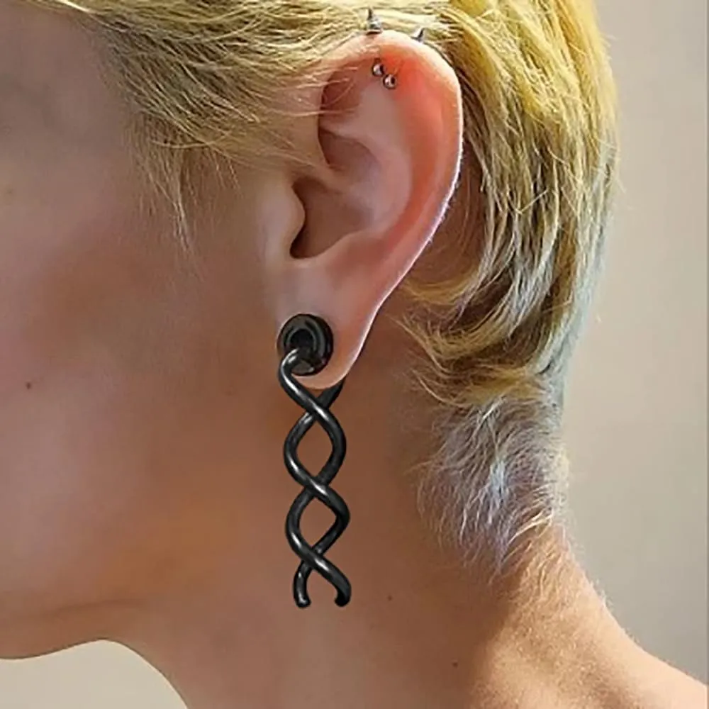 2 PCS Ear Weight for Lobe - 6mm  Ear Tunnels Plugs - 316 Stainless Steel - Hypoallergenic Expander