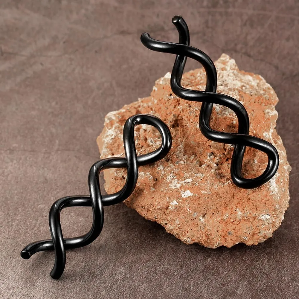 2 PCS Ear Weight for Lobe - 6mm  Ear Tunnels Plugs - 316 Stainless Steel - Hypoallergenic Expander