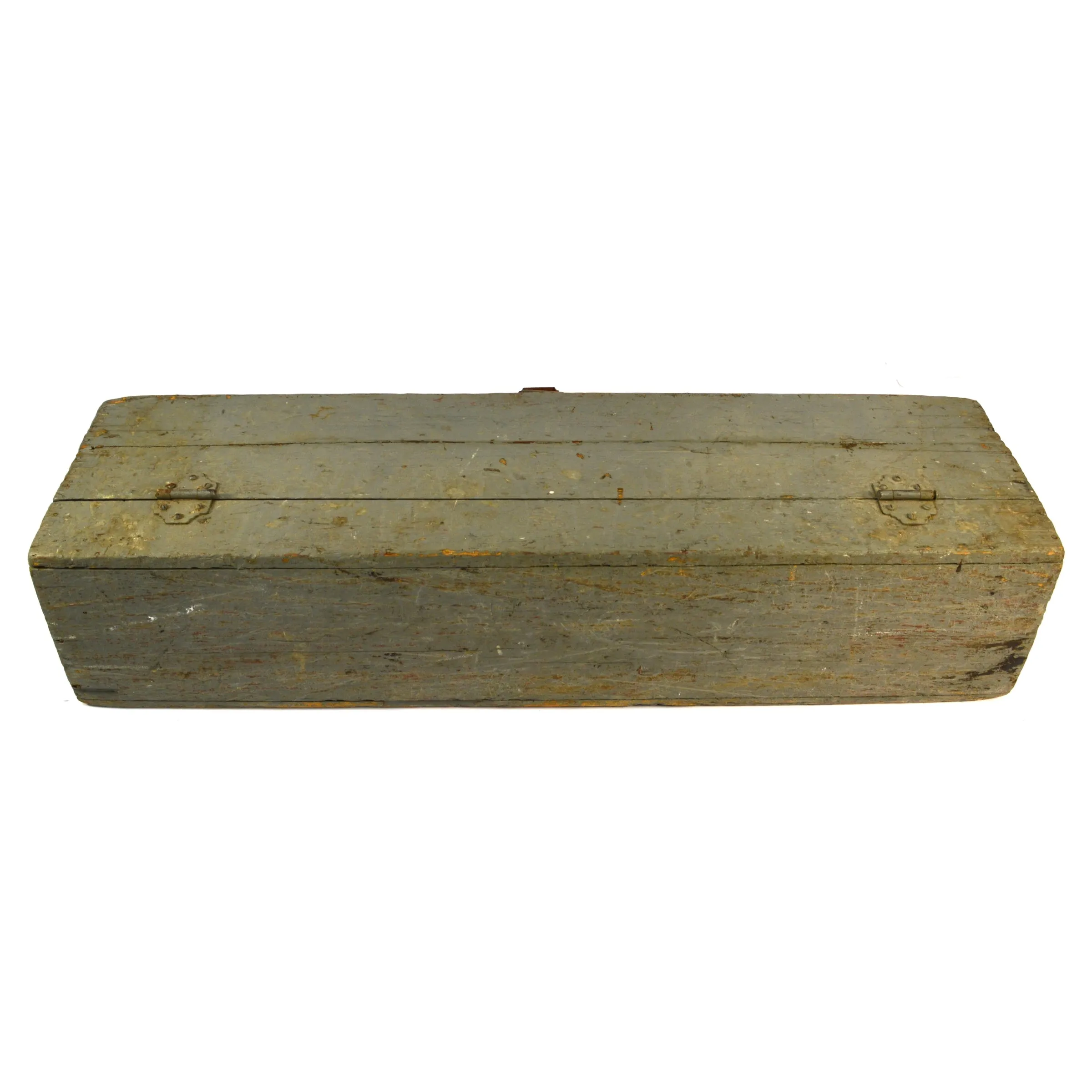 Antique HOMEMADE SAW TOOL BOX Carpenter's Chest   BONUS YALE PADLOCK Old Paint!