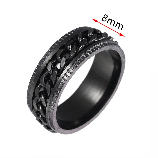 Anxiety Fidget Spinner Ring Rotate Ring