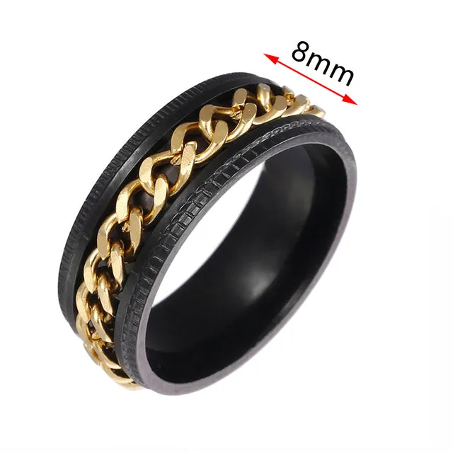 Anxiety Fidget Spinner Ring Rotate Ring