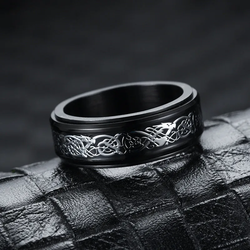 Anxiety Fidget Spinner Ring Rotate Ring
