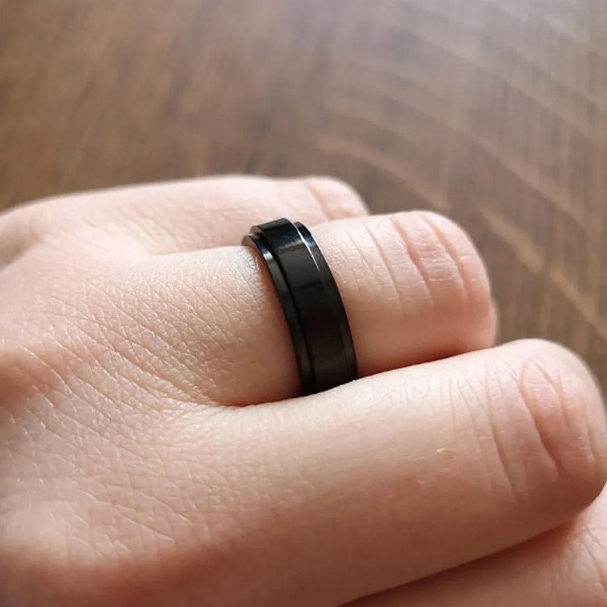 Anxiety Fidget Spinner Ring Rotate Ring