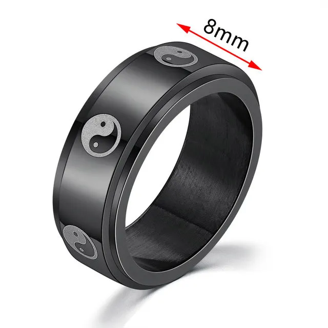 Anxiety Fidget Spinner Ring Rotate Ring