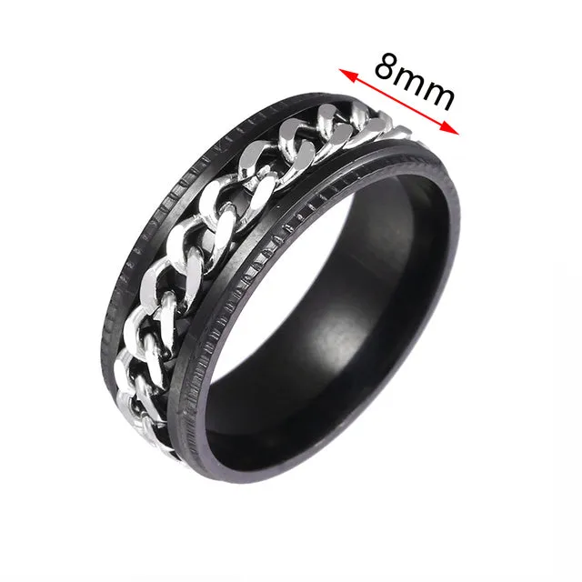 Anxiety Fidget Spinner Ring Rotate Ring