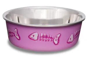 Bella Cat Bowl X-small Fish Pink