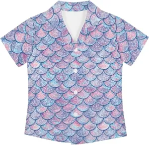 Boys Hawaiian Shirts Short Sleeve Cute Summer Beach Button Down Casual Aloha Shirts for Kids