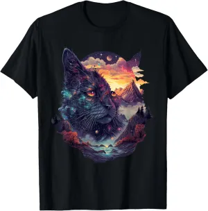 Cat Graphic With A Cute Kitty Animal Face For Pet Lovers T-Shirt
