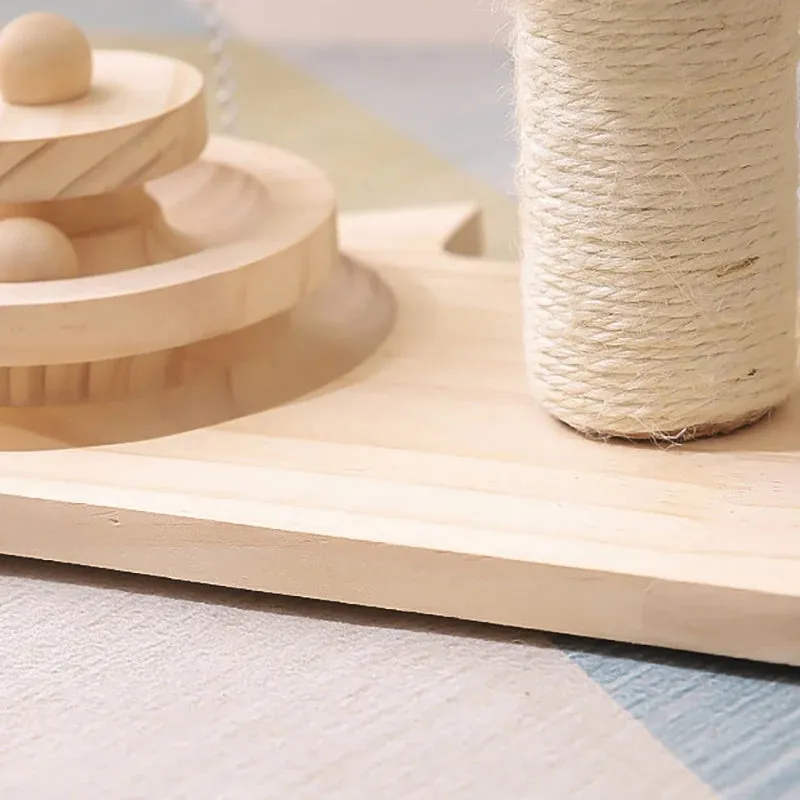 Cat Tree Scratching Post with Toy