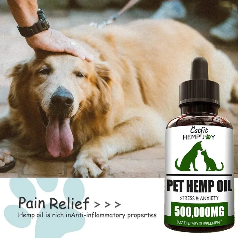 Catfit Natural HE-MP seed Oil Pet Anxiety Relief &amp;Pain Relief Oil Pet hair Care Oil Improve Immunity Temper Dogs and Cat