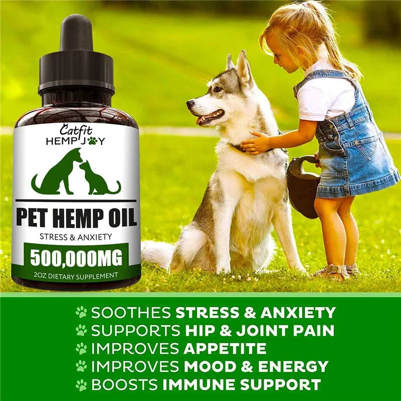 Catfit Natural HE-MP seed Oil Pet Anxiety Relief &amp;Pain Relief Oil Pet hair Care Oil Improve Immunity Temper Dogs and Cat