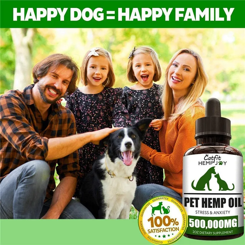 Catfit Natural HE-MP seed Oil Pet Anxiety Relief &amp;Pain Relief Oil Pet hair Care Oil Improve Immunity Temper Dogs and Cat