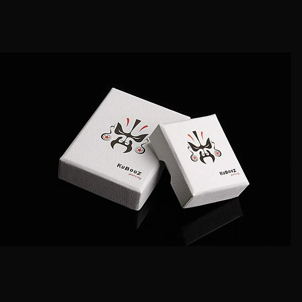 COOEAR Gauges For Ears, Surgical Steel Plugs, Flesh Stretchers Earrings, Size 2g to 1 Inch Black Screw Tunnels Piercing.