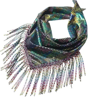 Fringe bandanas for women Rhinestone bandana laser print