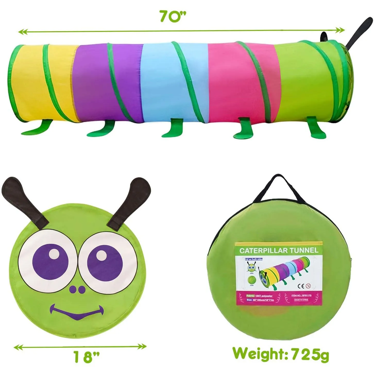 GeerWest Toddlers Tunnel for Kids