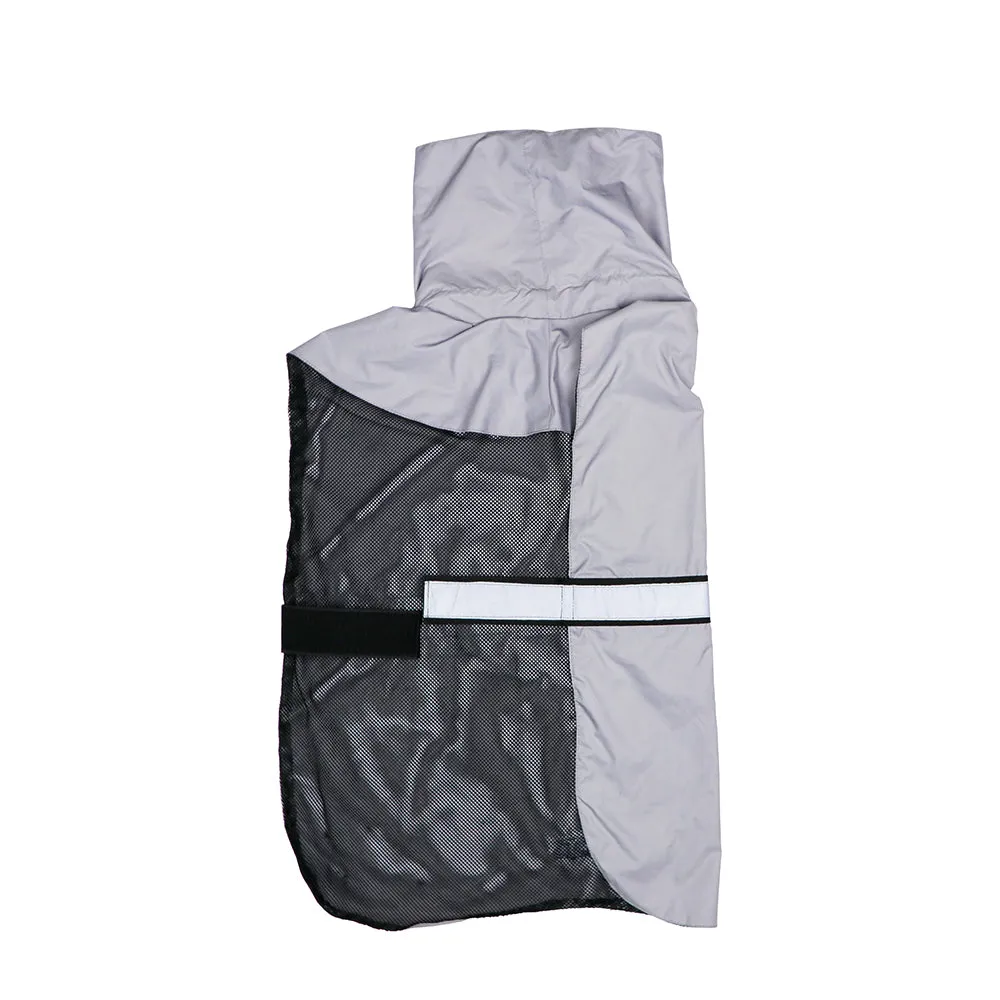 Grey Reflective Raincoat
