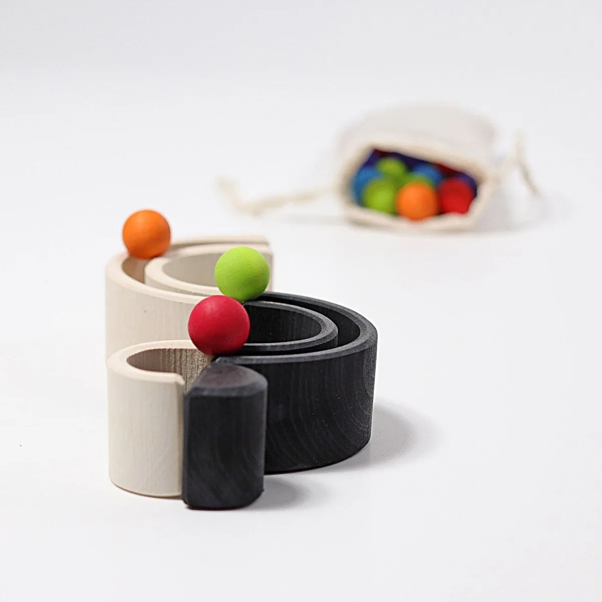 Grimm's Rainbow Monochrome Tunnel Small 6 Pieces - Retired Product