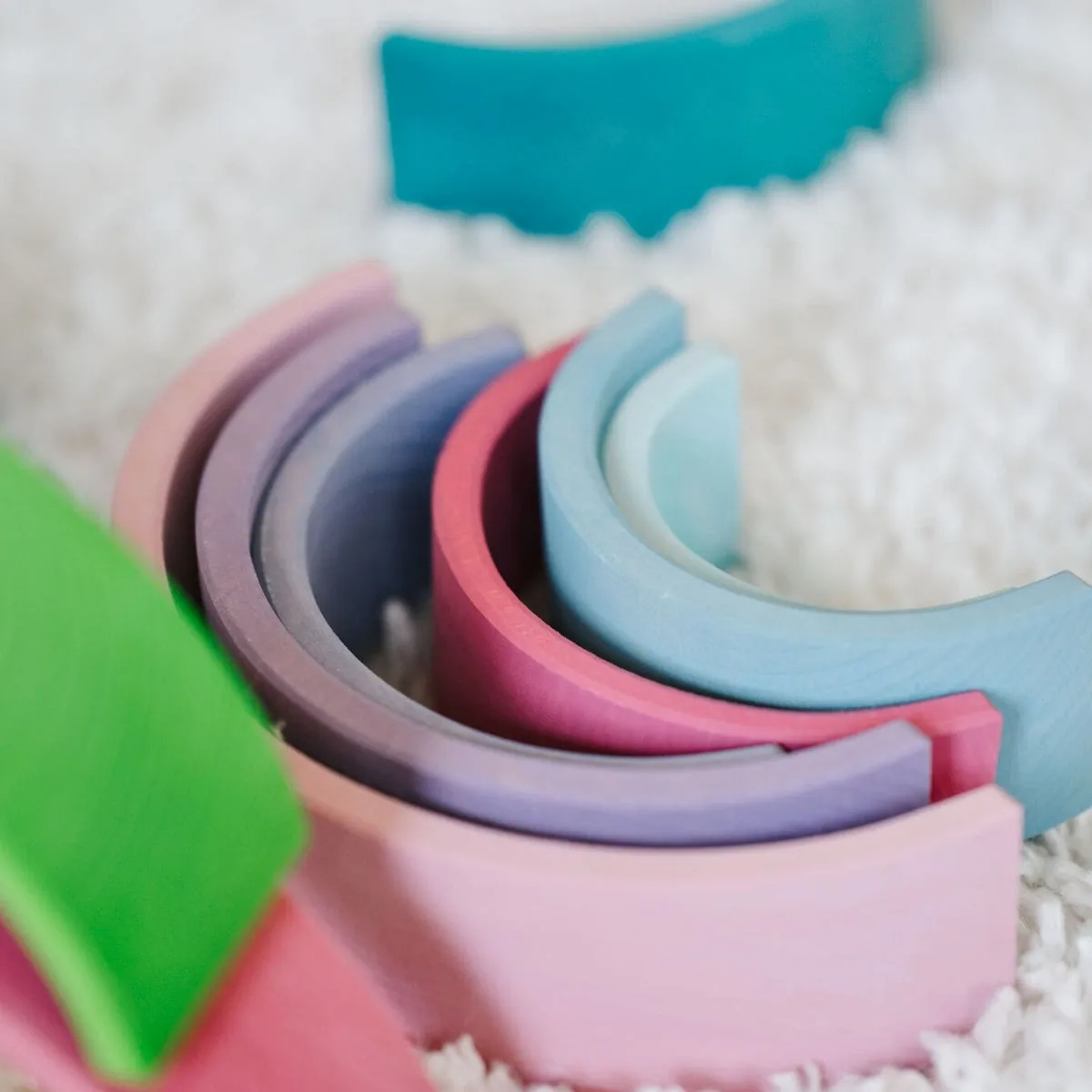 Grimm's Rainbow Pastel Large 12 Pieces