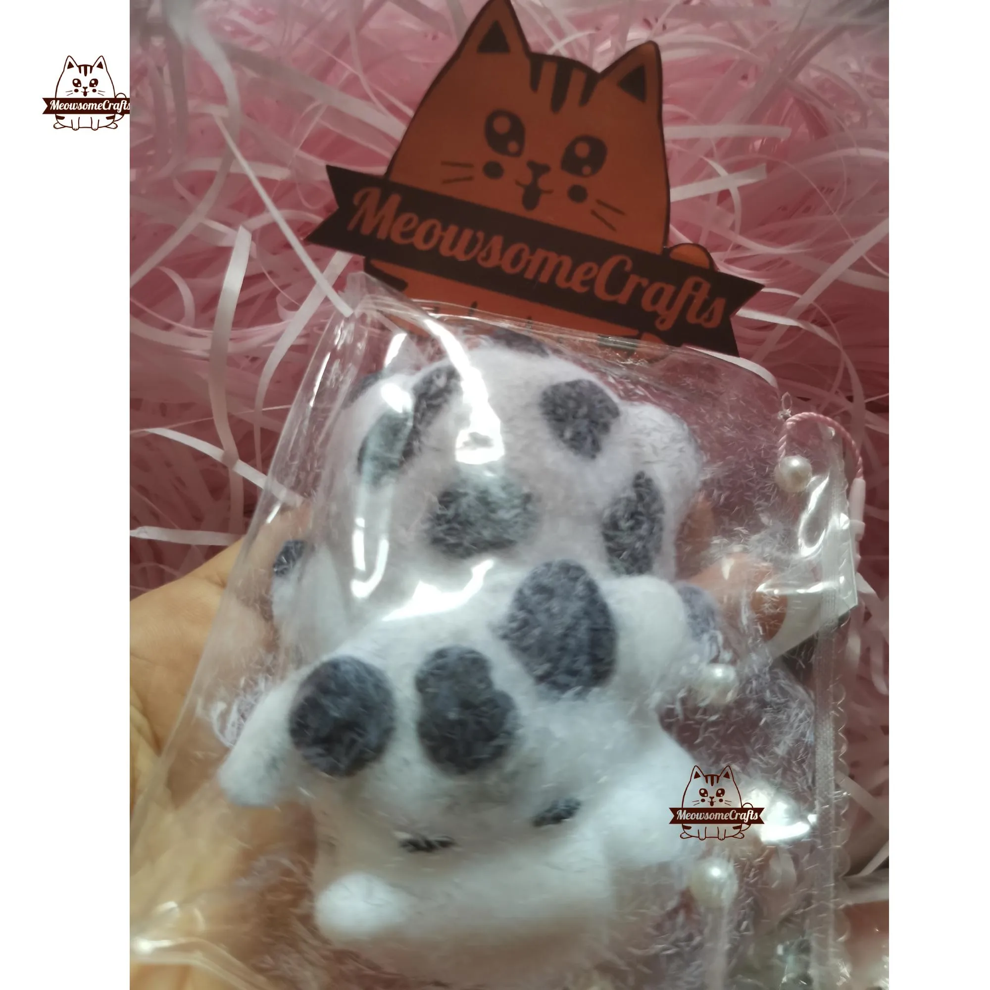 Handmade Taba Squishy Furry Sleepy Cow Animal Customizable | Squeezable Stress Relief Fidget Toy