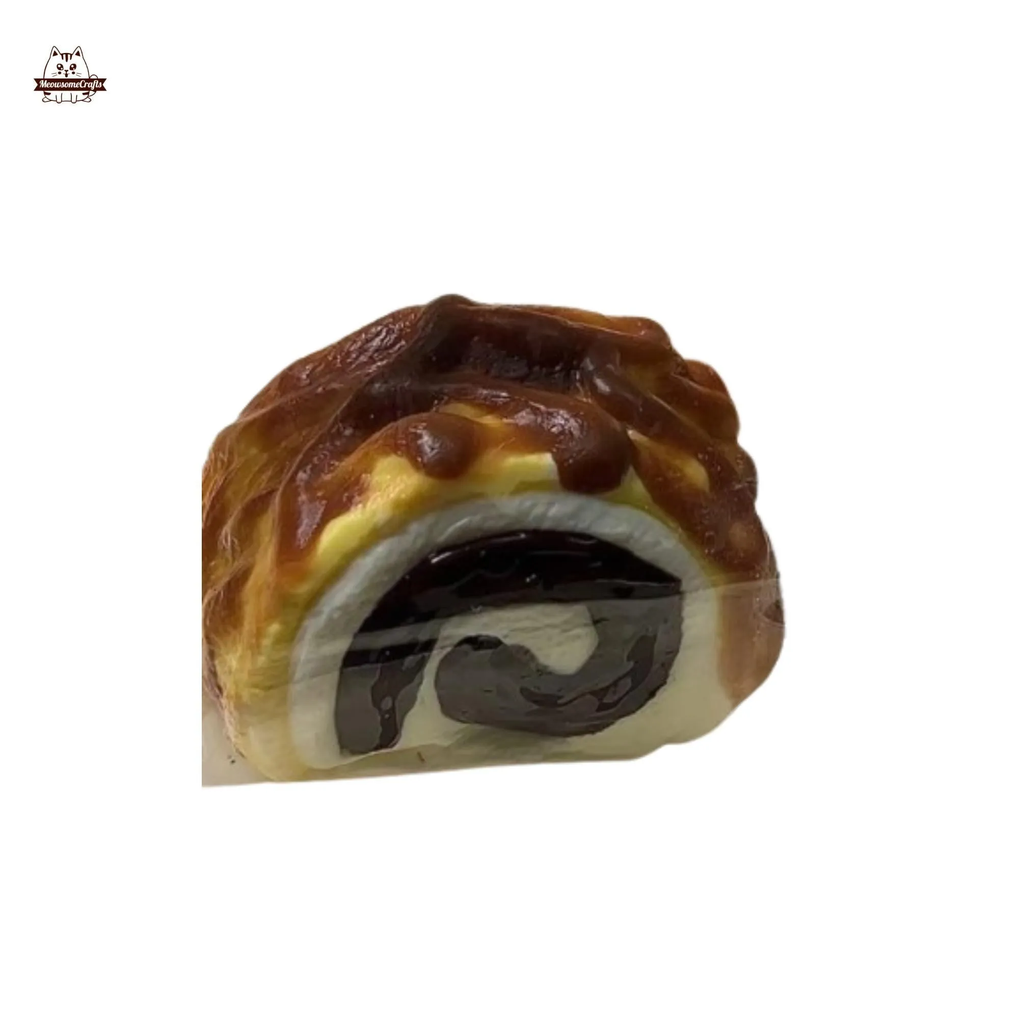 Handmade Taba Squishy Tiger Skin Rolls Dessert Food | Squeezable Stress Relief Fidget Toy