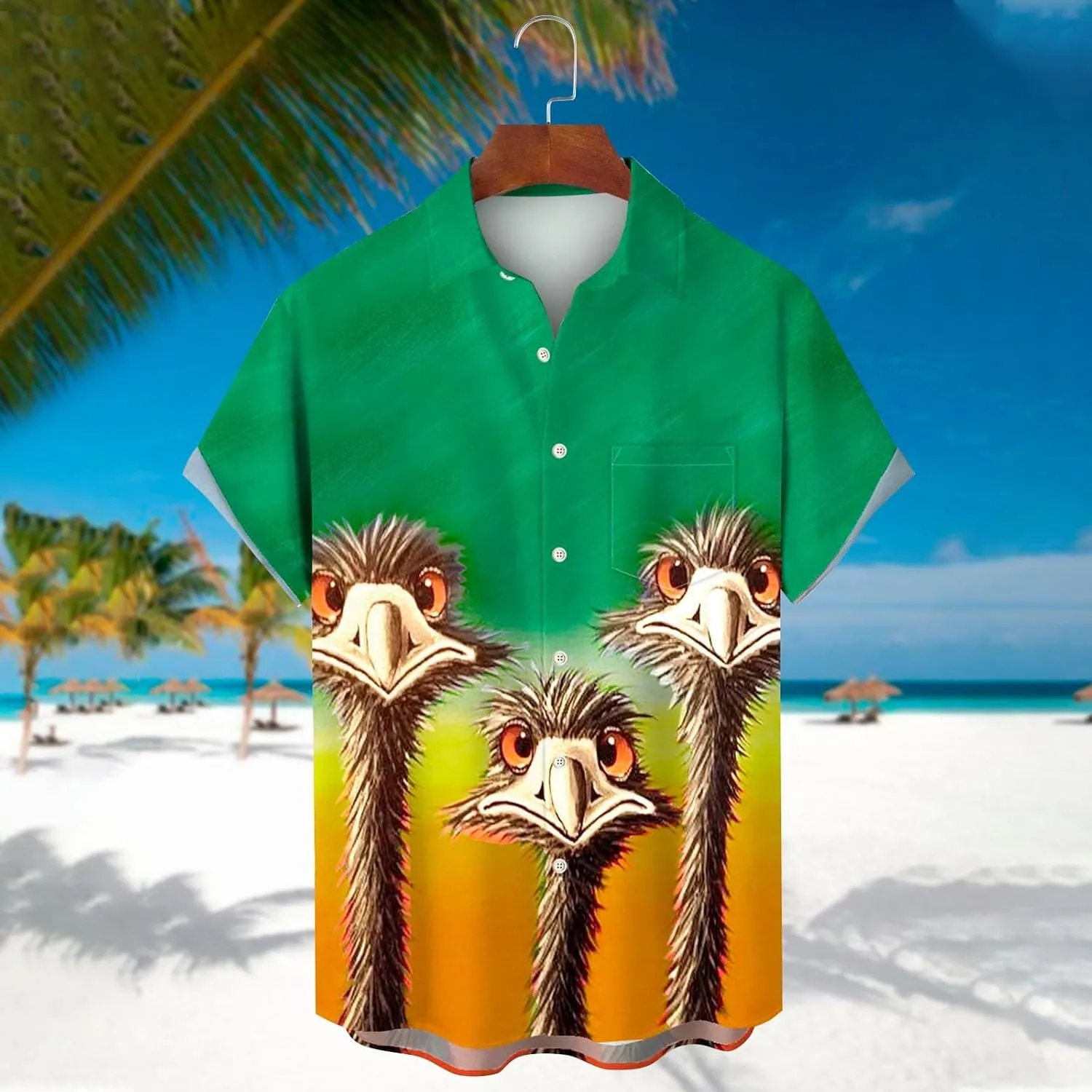 Hawaiian Shirts for Men Down Tropical Holiday Beach Shirts Men's Hawaiian Shirt Men's Hawaiian Floral Shirts Funny