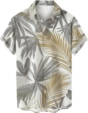 Hawaiian Shirts for Men Down Tropical Holiday Beach Shirts Men's Hawaiian Shirt Men's Hawaiian Floral Shirts Funny