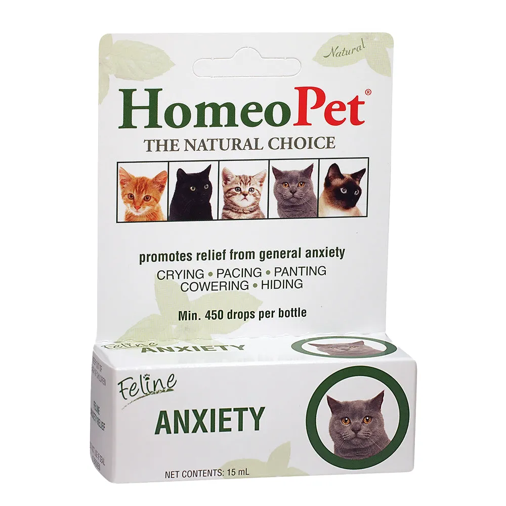 HomeoPet Feline Anxiety Cat Liquid Drops 15ml