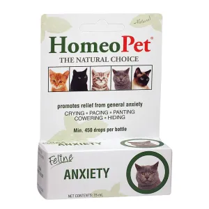 HomeoPet Feline Anxiety Cat Liquid Drops 15ml