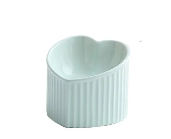 Inclined Ceramic Pet Bowl – Durable and Practical Elevated Feeding for Dogs
