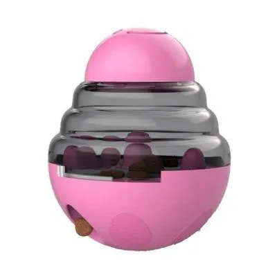 Interactive Dog Cat Food Treat Ball Bowl Tumbler Toy