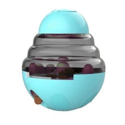 Interactive Dog Cat Food Treat Ball Bowl Tumbler Toy