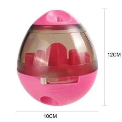 Interactive Dog Cat Food Treat Ball Bowl Tumbler Toy