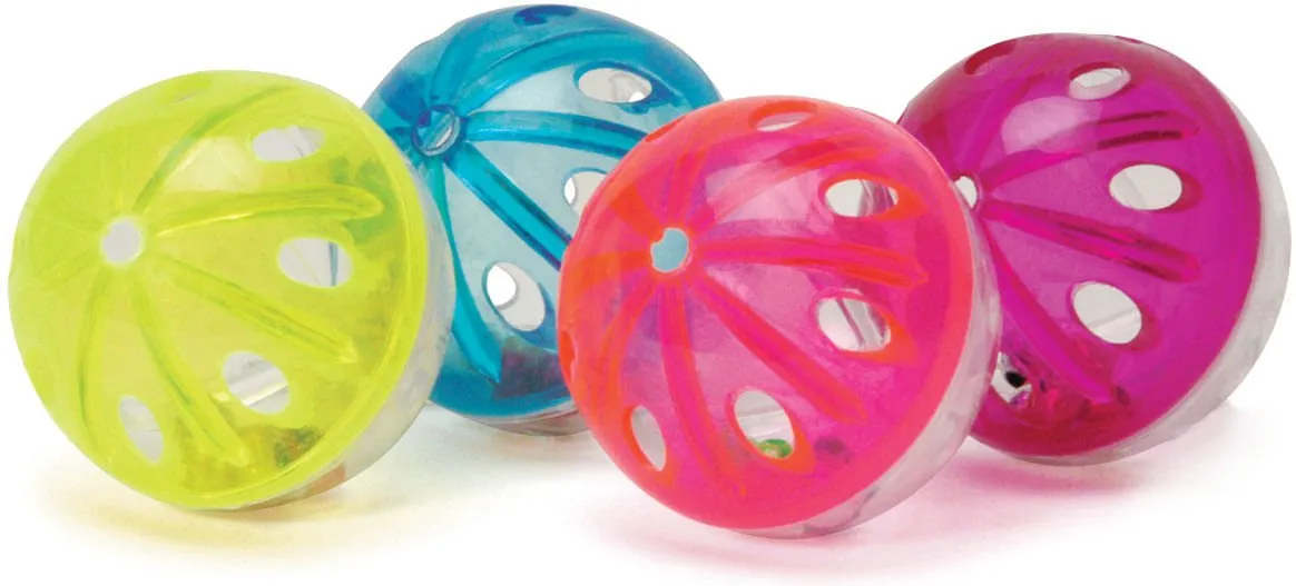 Jeffers Jingle Balls Cat Toy, 4 pk