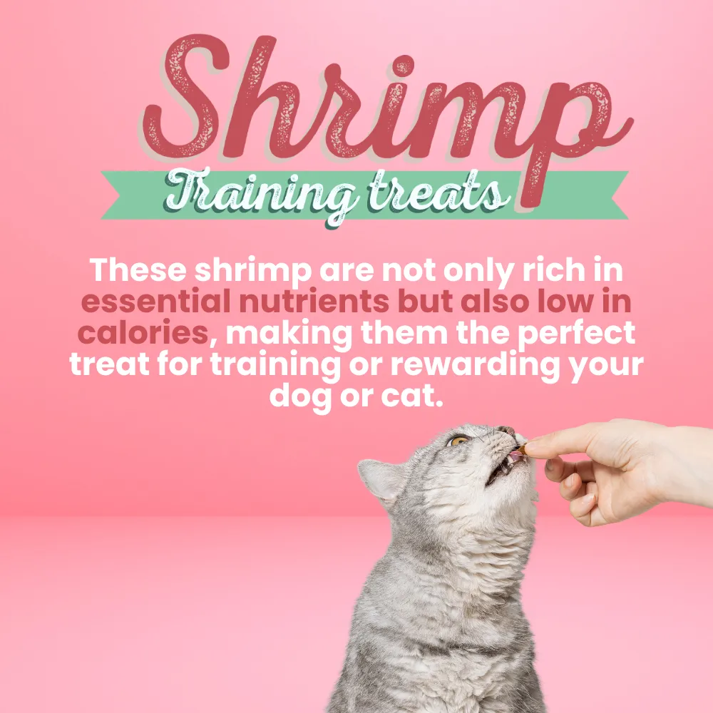 Kanu Pet Freeze-Dried Wild-Caught Shrimp, Nutritious and Tasty Treat for Dogs and Cats