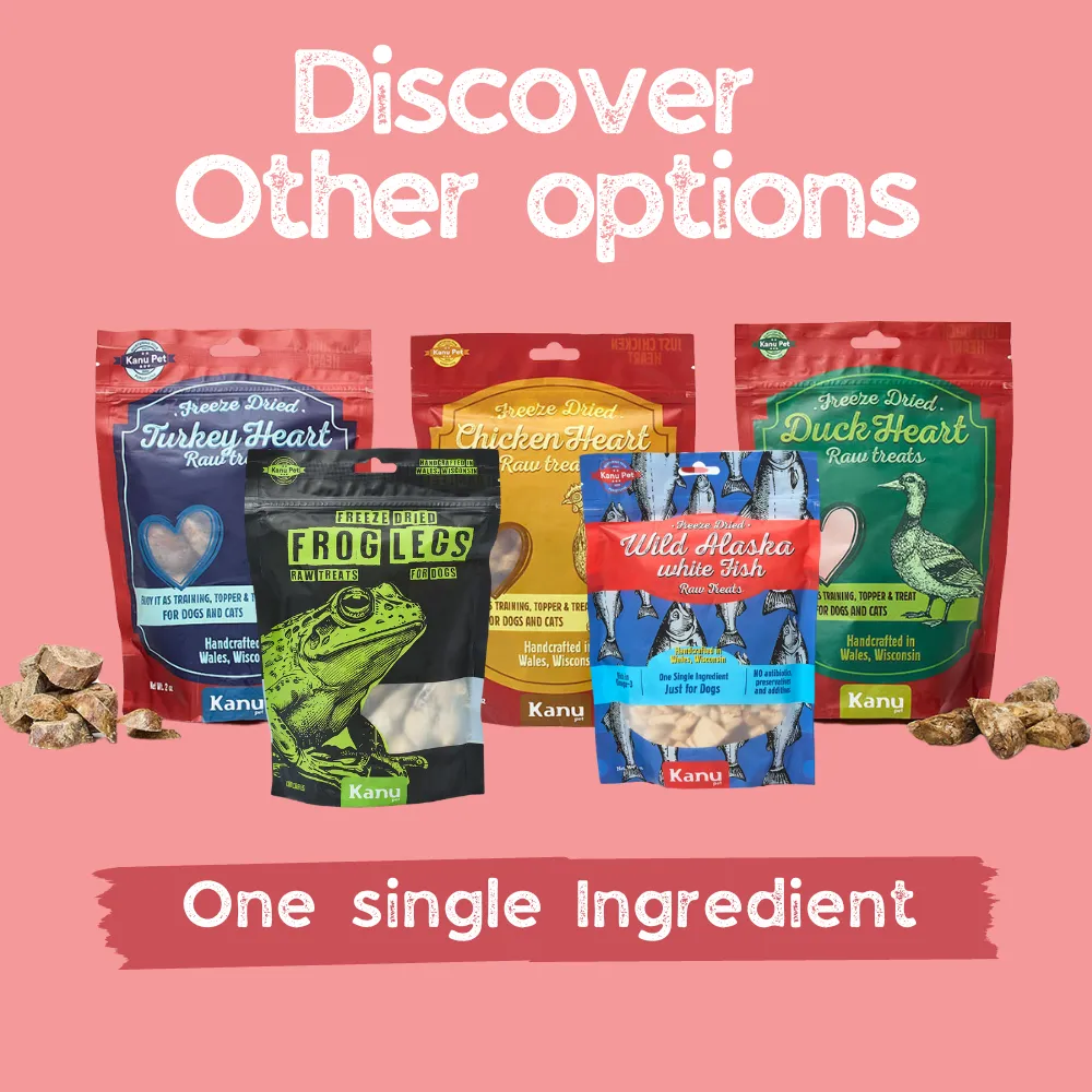 Kanu Pet Freeze-Dried Wild-Caught Shrimp, Nutritious and Tasty Treat for Dogs and Cats