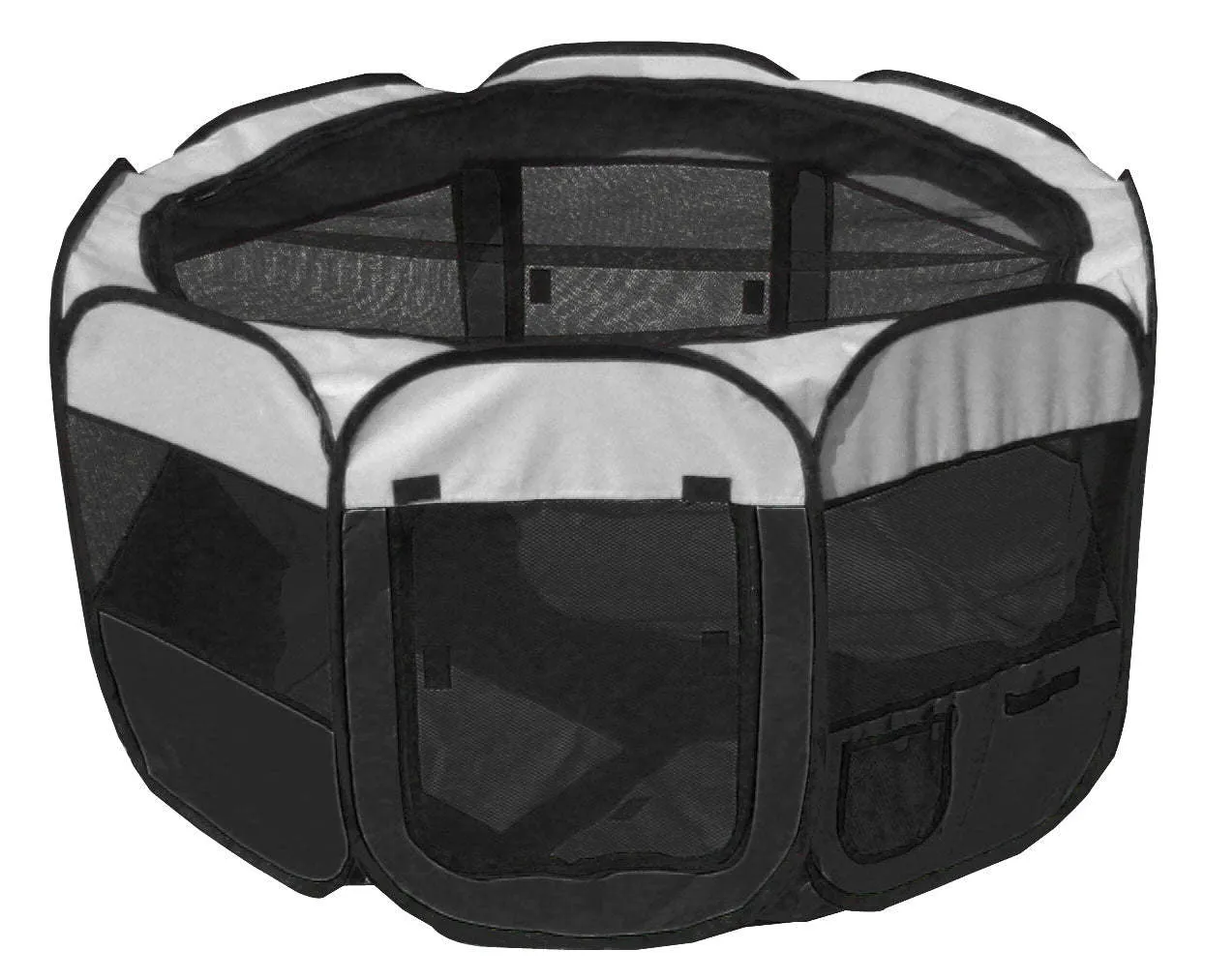 Lightweight Collapsible Dog Playpen - Black