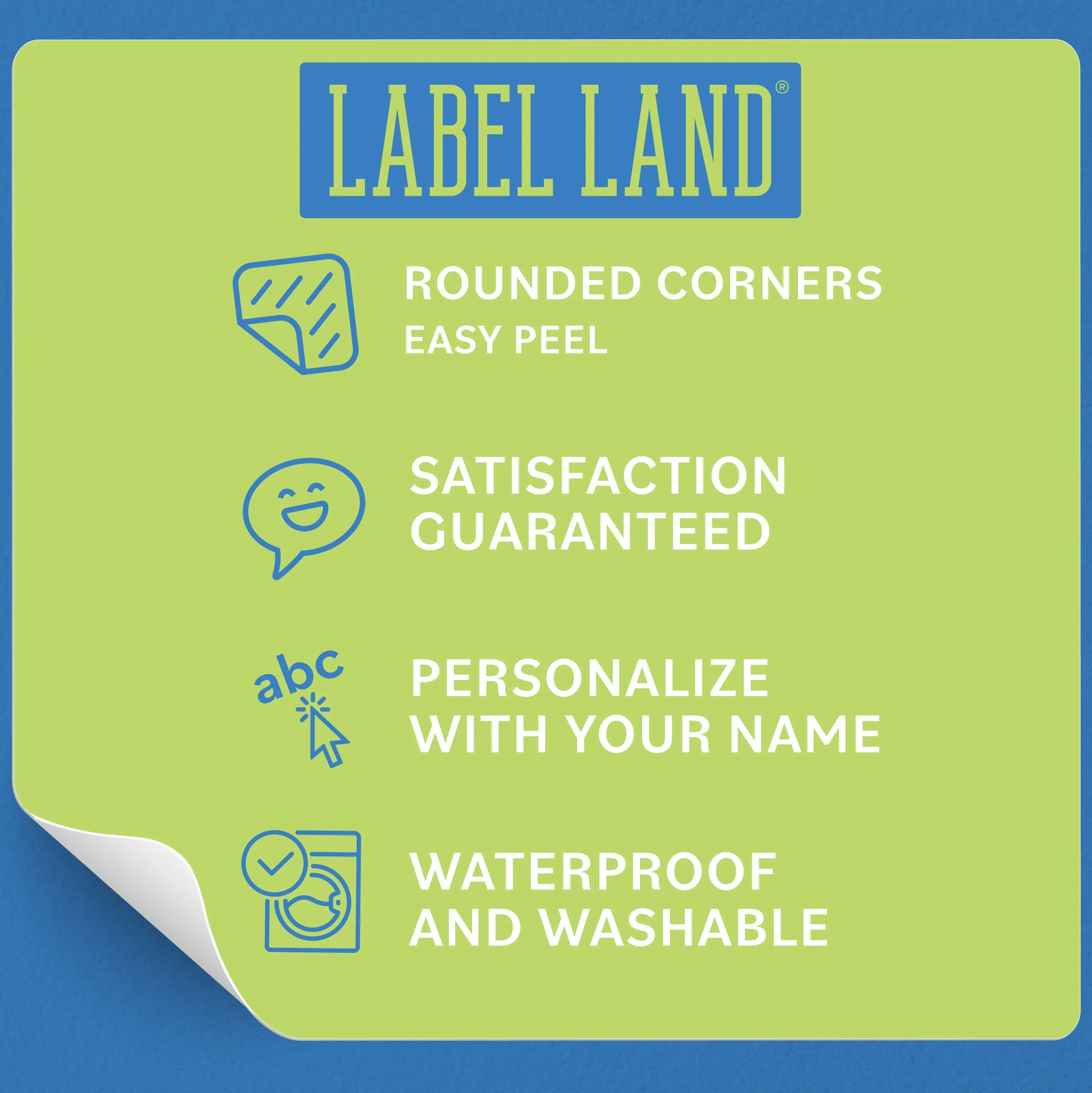 Medium Round Name Labels | Watercolor