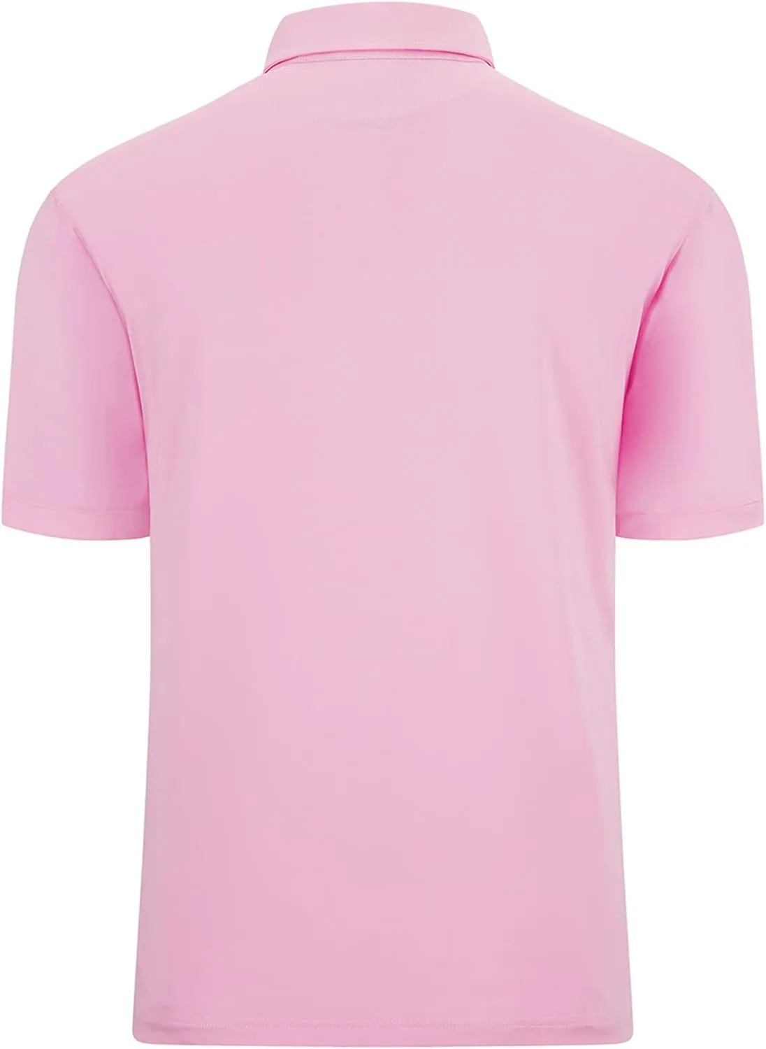 Men's Polo Shirts Short Sleeve Moisture Wicking Performance Golf Shirts Collared Lightweight Casual T-Shirt Athletic