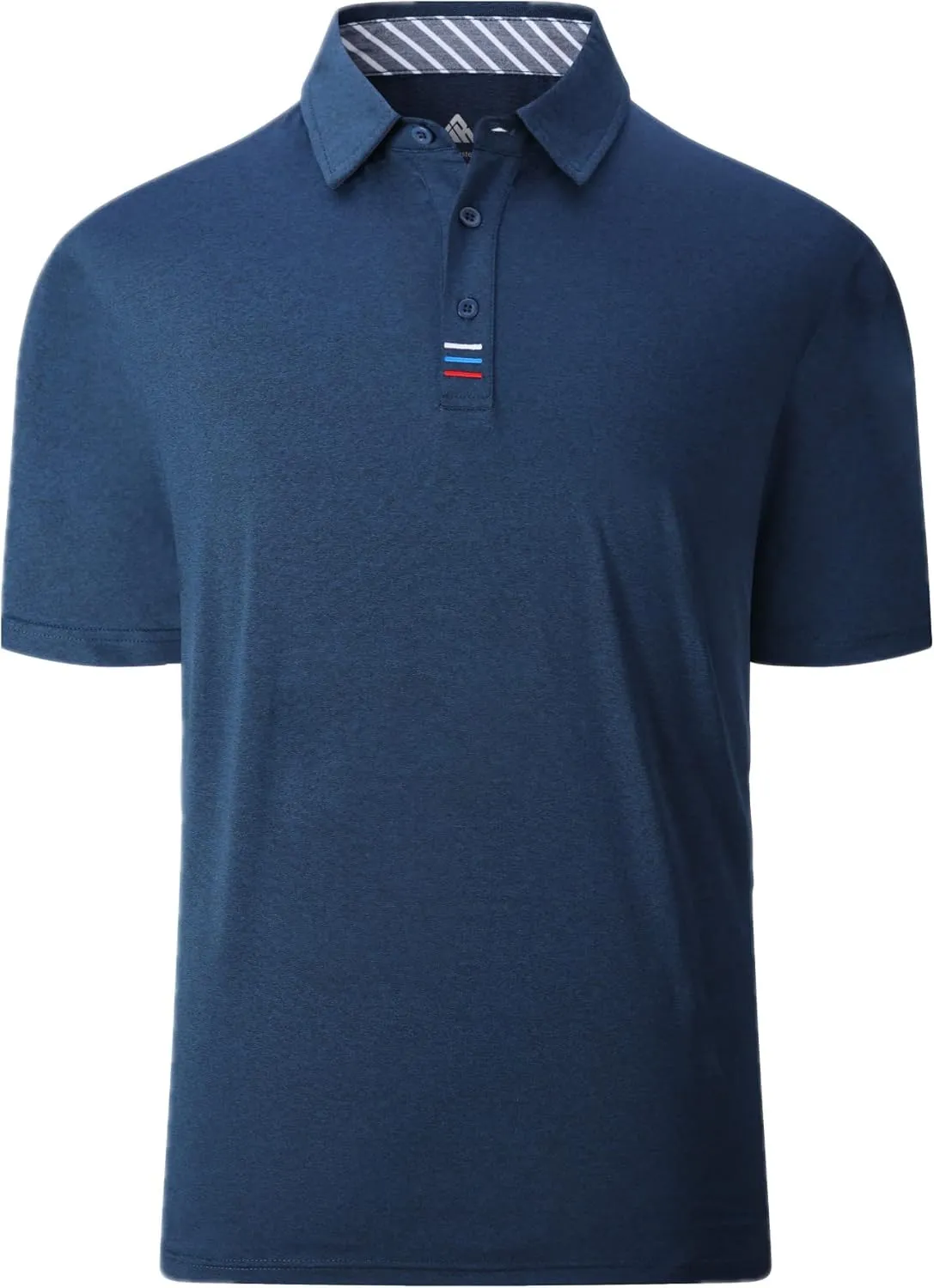 Men's Polo Shirts Short Sleeve Moisture Wicking Performance Golf Shirts Collared Lightweight Casual T-Shirt Athletic