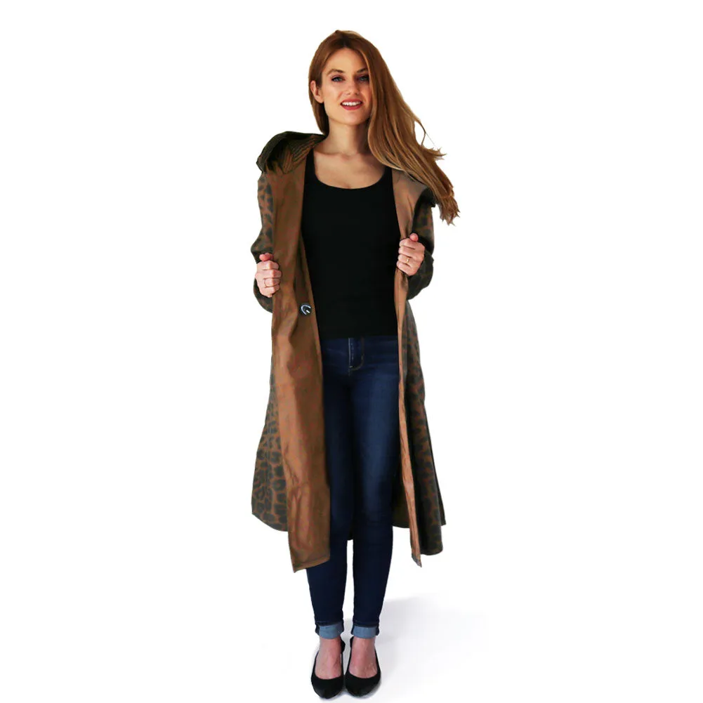 Mycra Pac Raincoat Tea Donatella Leopard