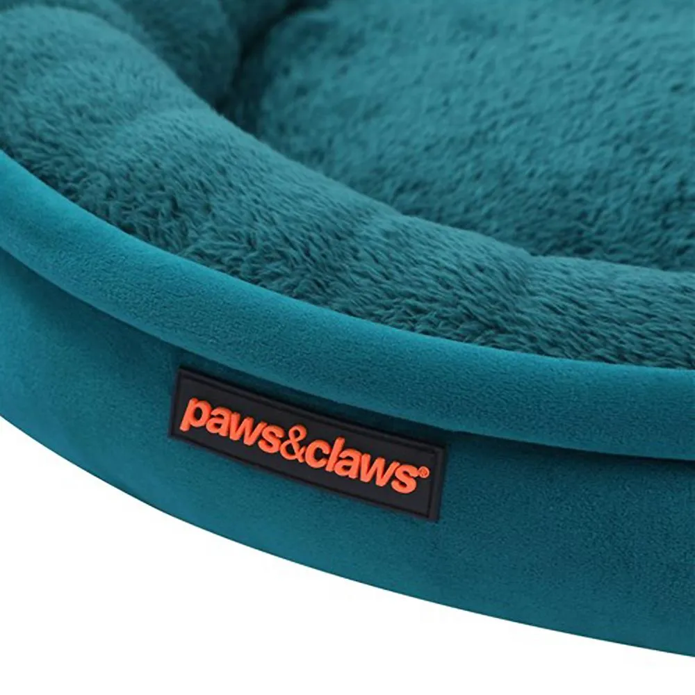 Paws & Claws MOSCOW ROUND BED TEAL SMALL - TEAL