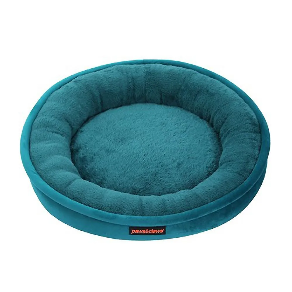 Paws & Claws MOSCOW ROUND BED TEAL SMALL - TEAL