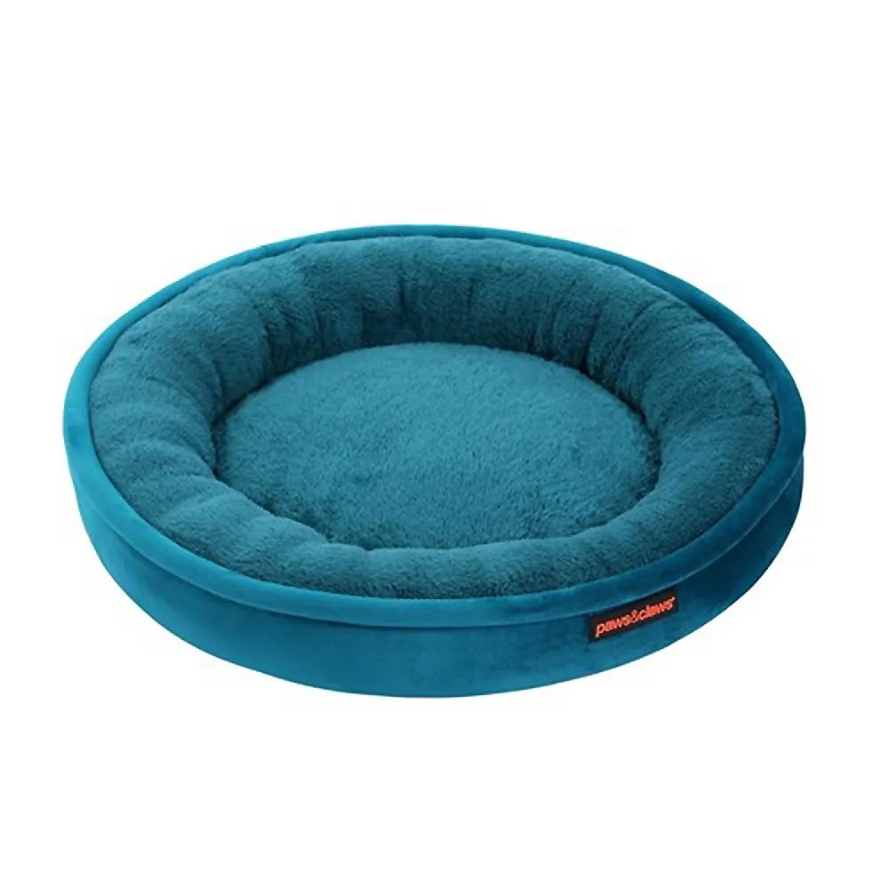 Paws & Claws MOSCOW ROUND BED TEAL SMALL - TEAL