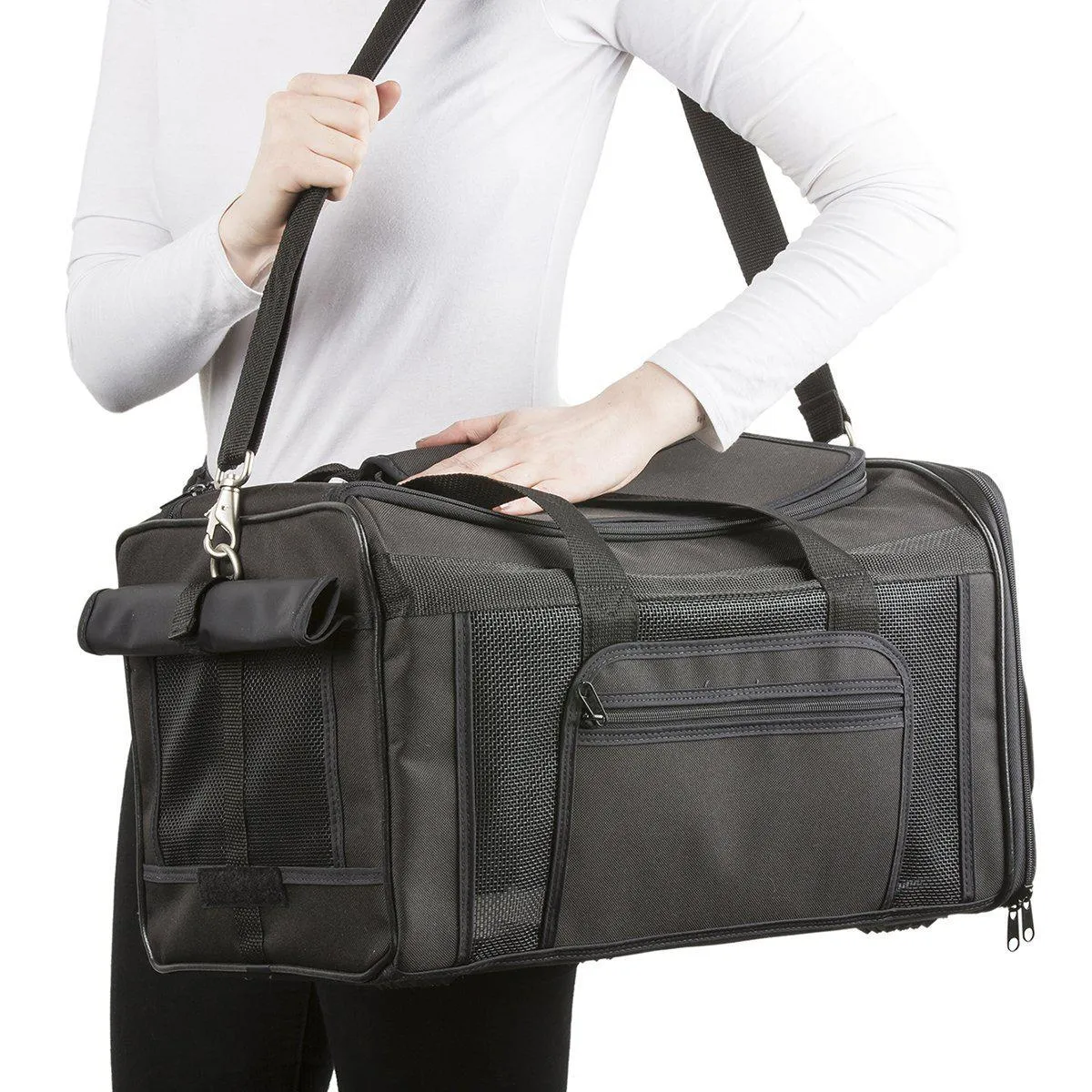 Petote Carle Dog Carrier Black