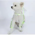 Pets Hooded Raincoats Reflective Strip Dogs Rain Coat Waterproof Jacket Breathable
