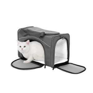 PETSFIT Two-Way Placement Dog Carrier Airline Approved Small Animals Carriers for Kittens