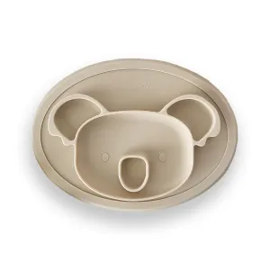 Plum Silicone Suction Plate Koala - Sand