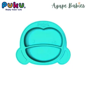 Puku Silicone Suction Plate - Turquoise