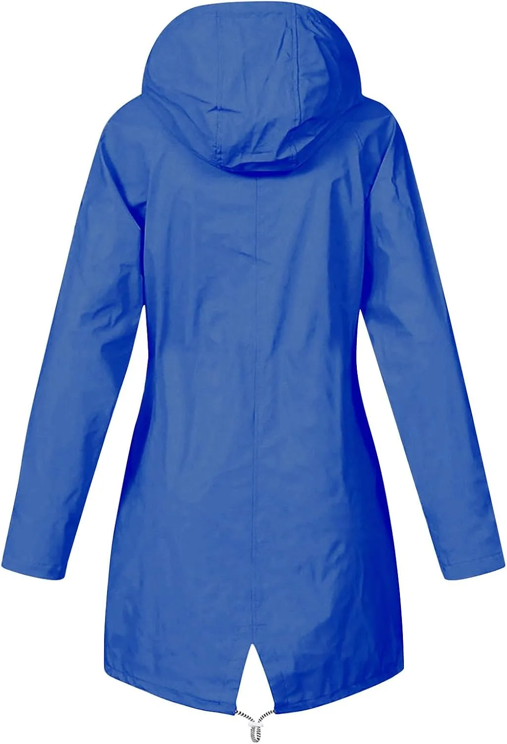 Rain Jacket for Women Lightweight Long Hooded Raincoat Waterproof Outdoor Travel Hiking Windbreaker Trench Coats